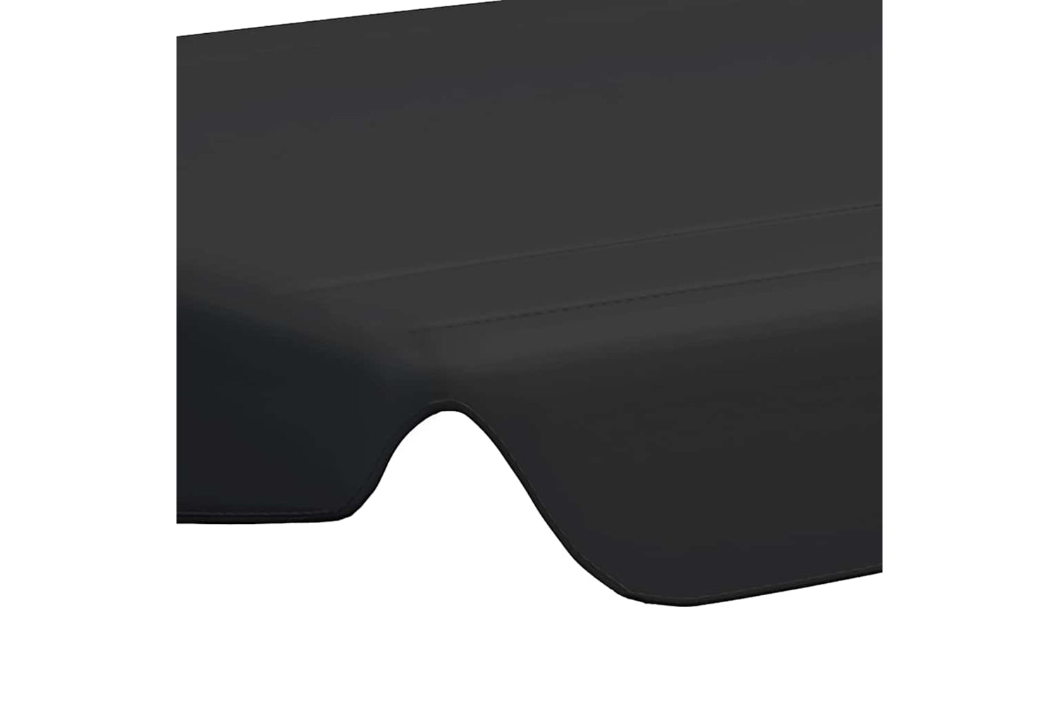 Vidaxl Replacement Canopy For Garden Swing Black 188/168x145/110 Cm-4