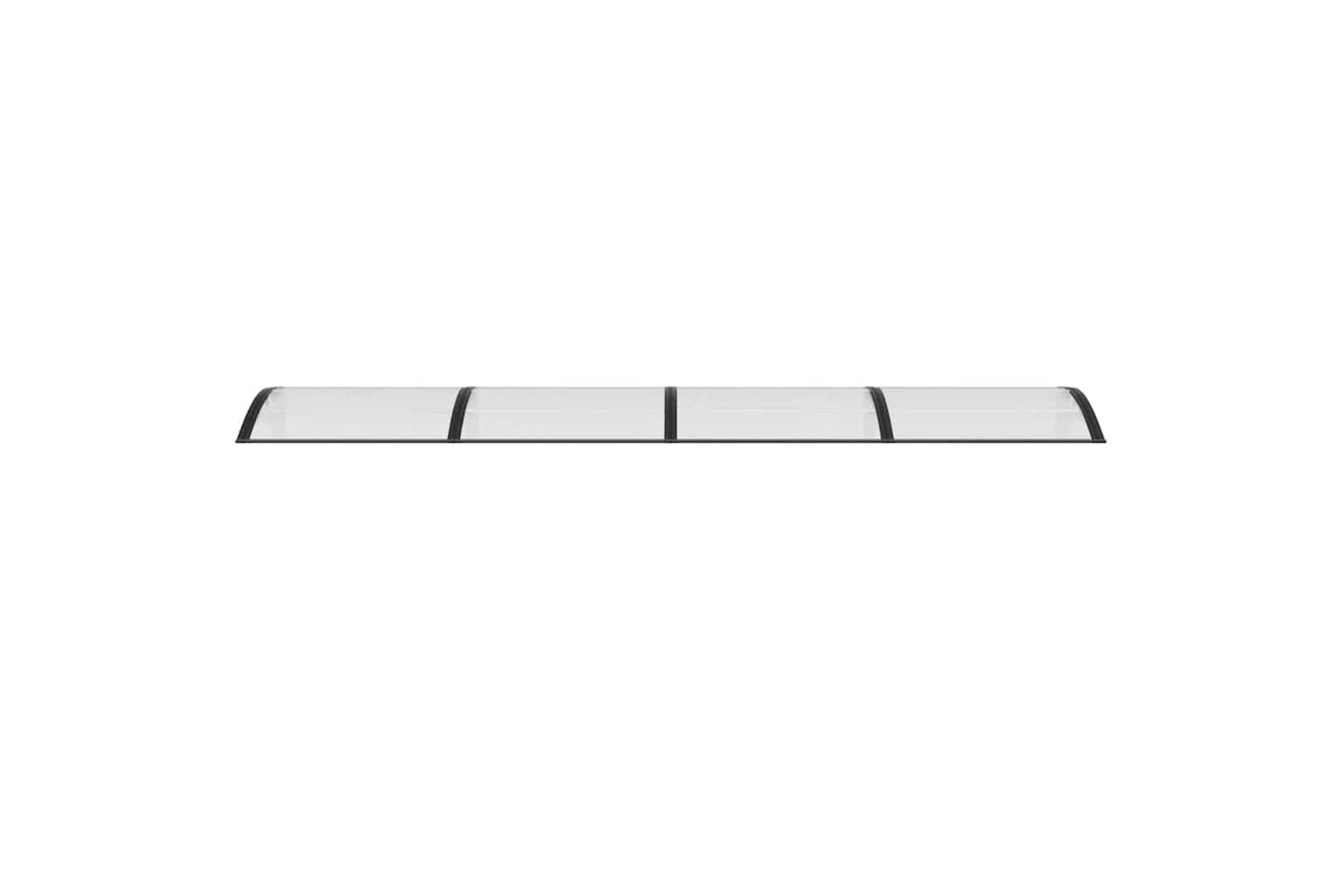 vidaXL 153591 Door Canopy Black And Transparent 350x80cm Polycarbonate-3