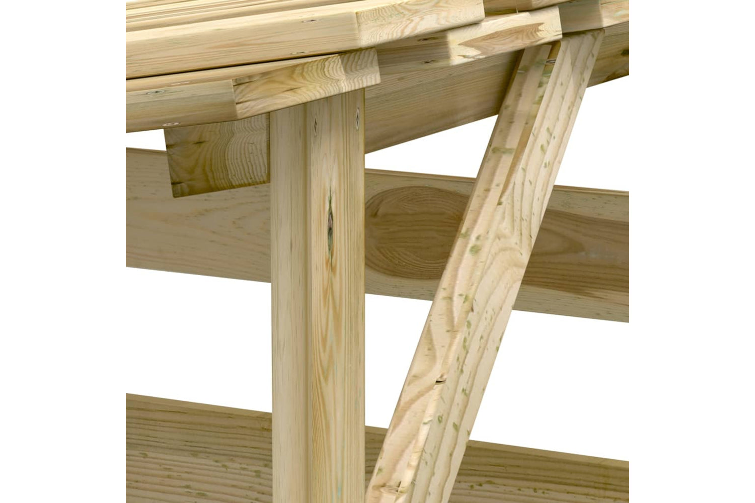 vidaXL 3096647 Pergolas With Roofs 6 Pcs 100x90x100cm Impregnated Pinewood-6