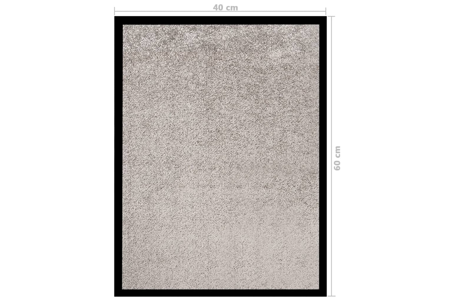vidaXL 331589 Doormat Grey 40x60cm-6