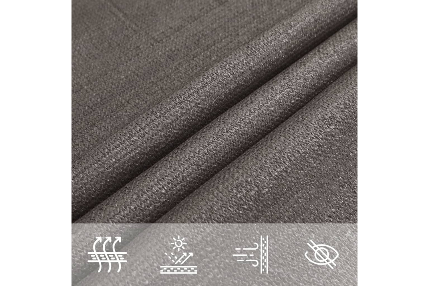 vidaXL 311105 Sunshade Sail 160 G/mÂ² Anthracite 4/5x3 M Hdpe-4