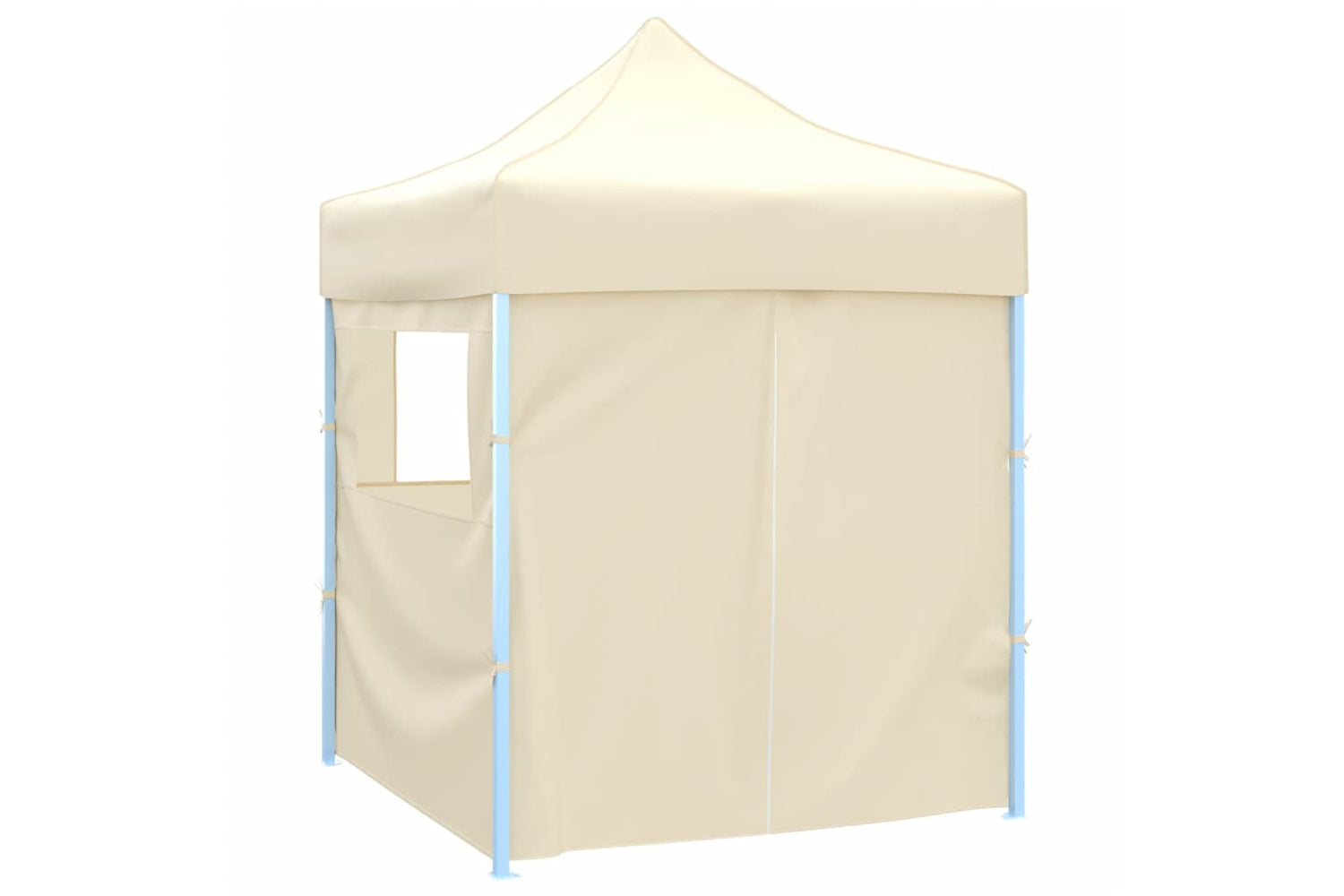 Vidaxl Professional Folding Party Tent With 4 Sidewalls 2x2 M Steel Cream-3