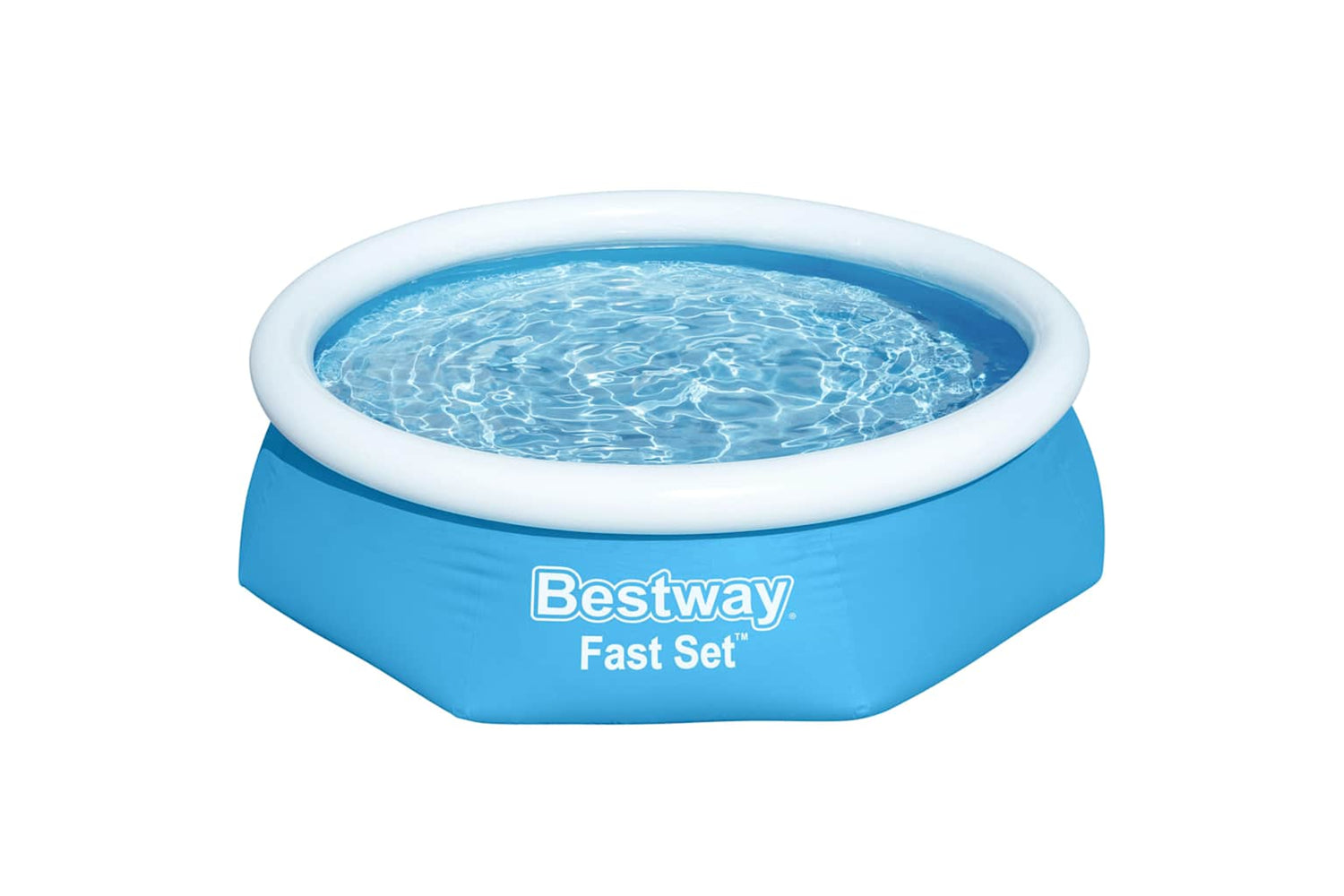 Bestway 93312 Fast Set Inflatable Swimming Pool Round 244x66 Cm 57265-3