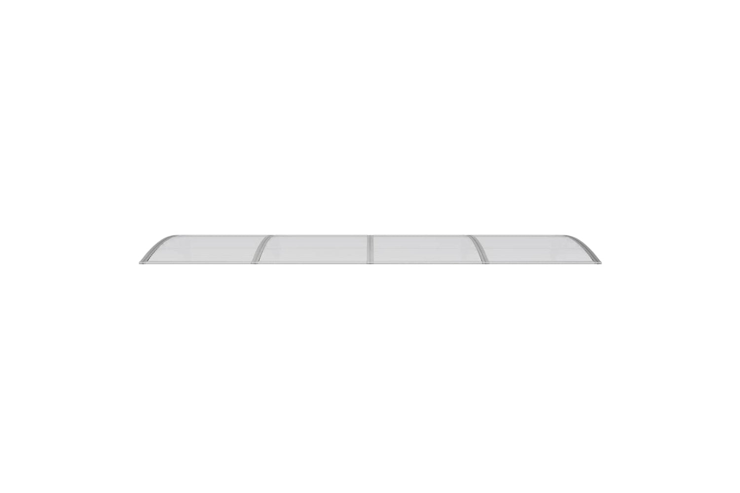 vidaXL Door Canopy Grey 350x100cm Polycarbonate-3