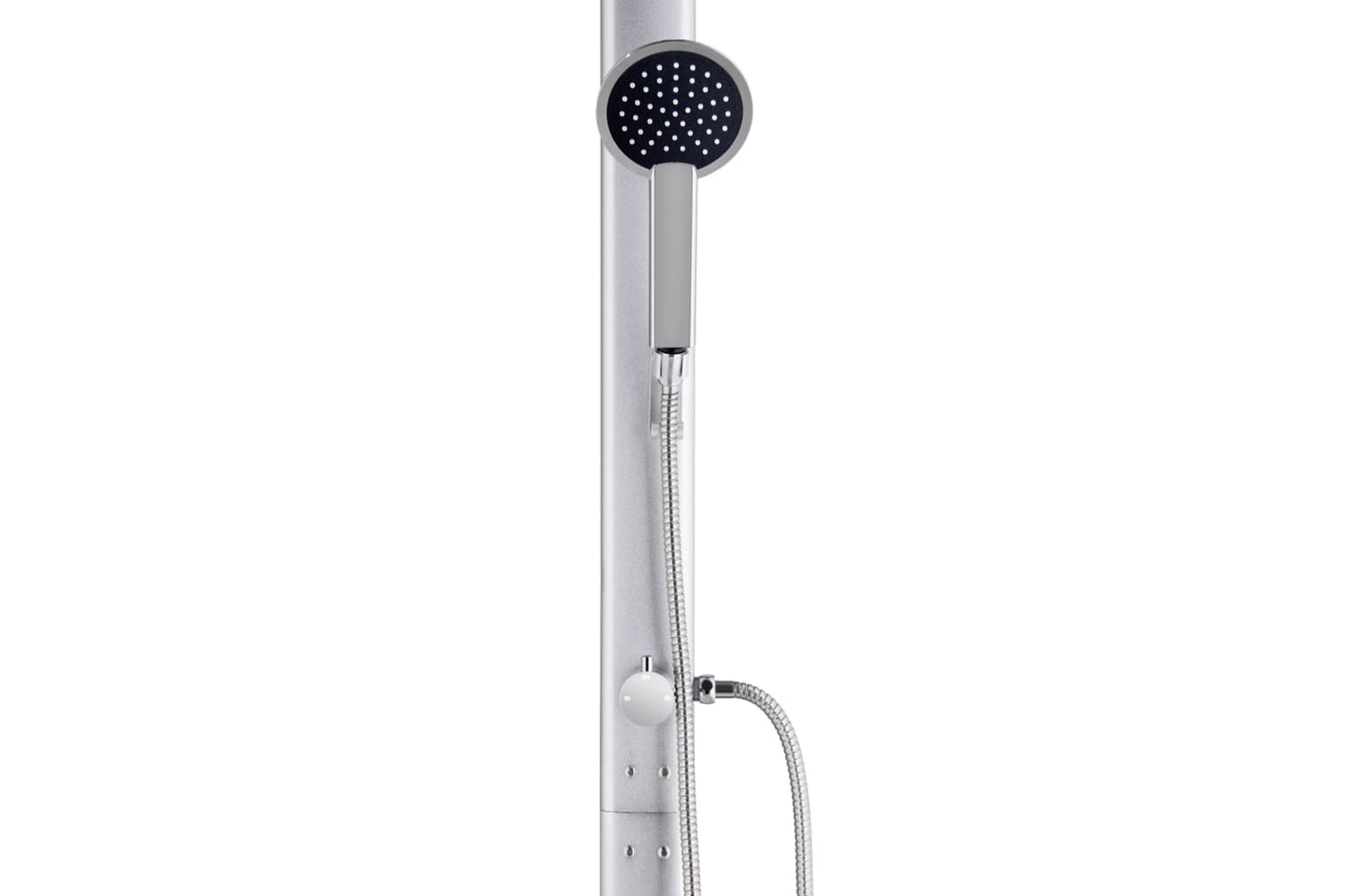 vidaXL 3070796 Garden Shower With Grey Base 220cm Aluminium-8