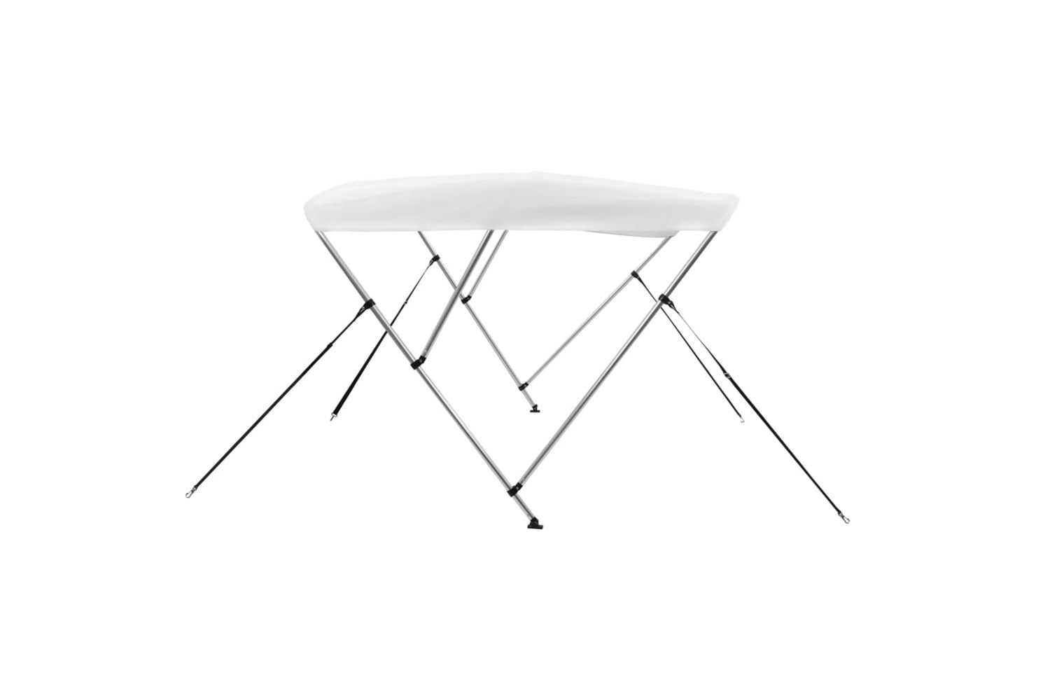 vidaXL 92362 3 Bow Bimini Top White 183x196x137cm-5