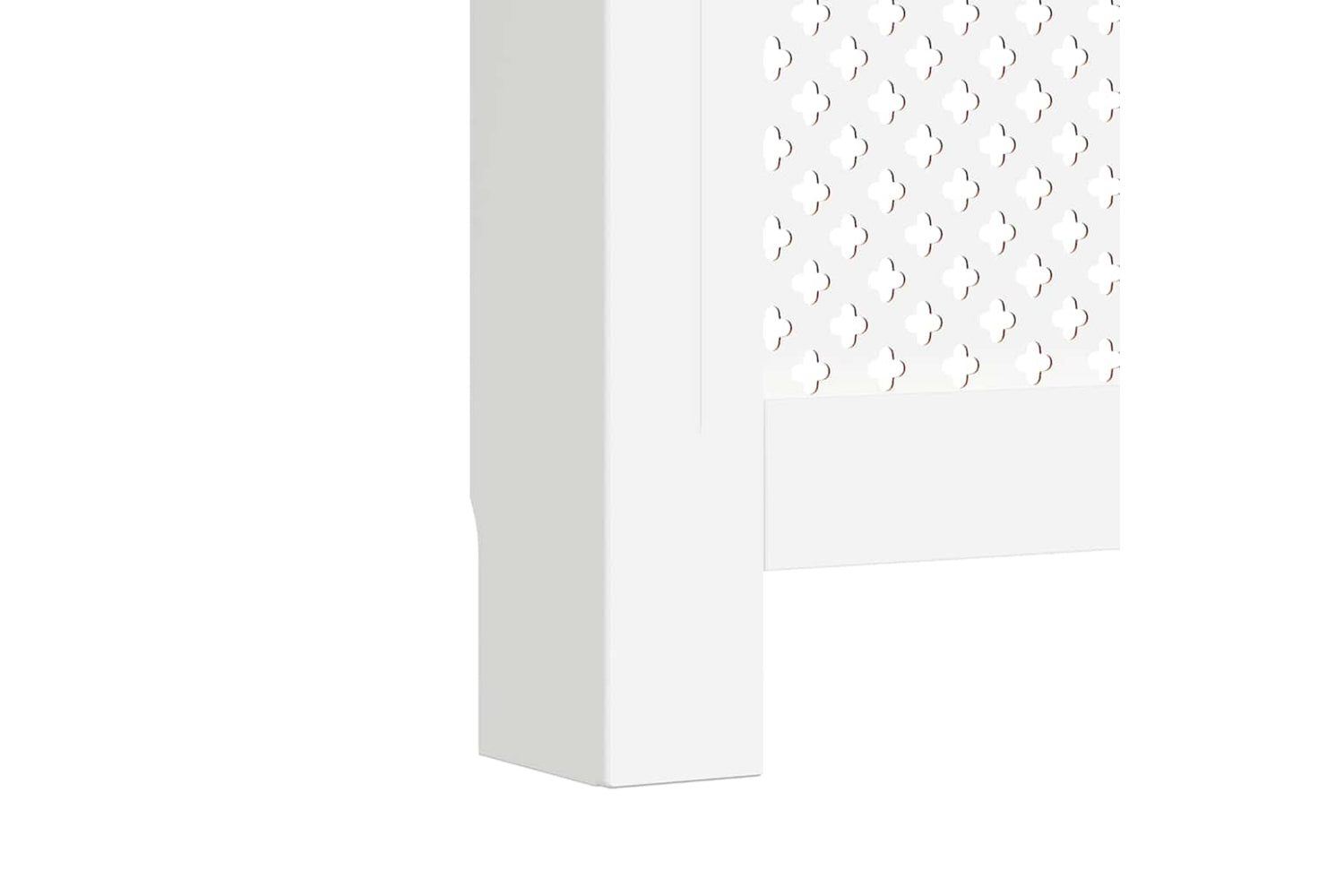 vidaXL Radiator Cover White 112x19x81.5cm Mdf-7