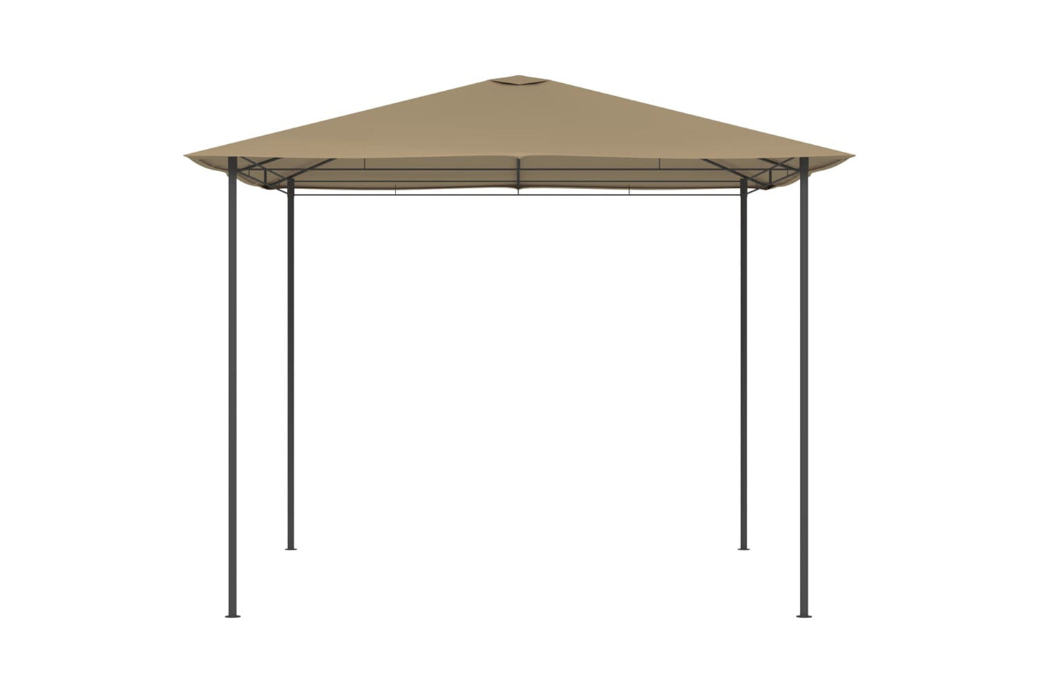 Vidaxl 313609 Gazebo 3x3x2.6 M Taupe 160 G/mâ²