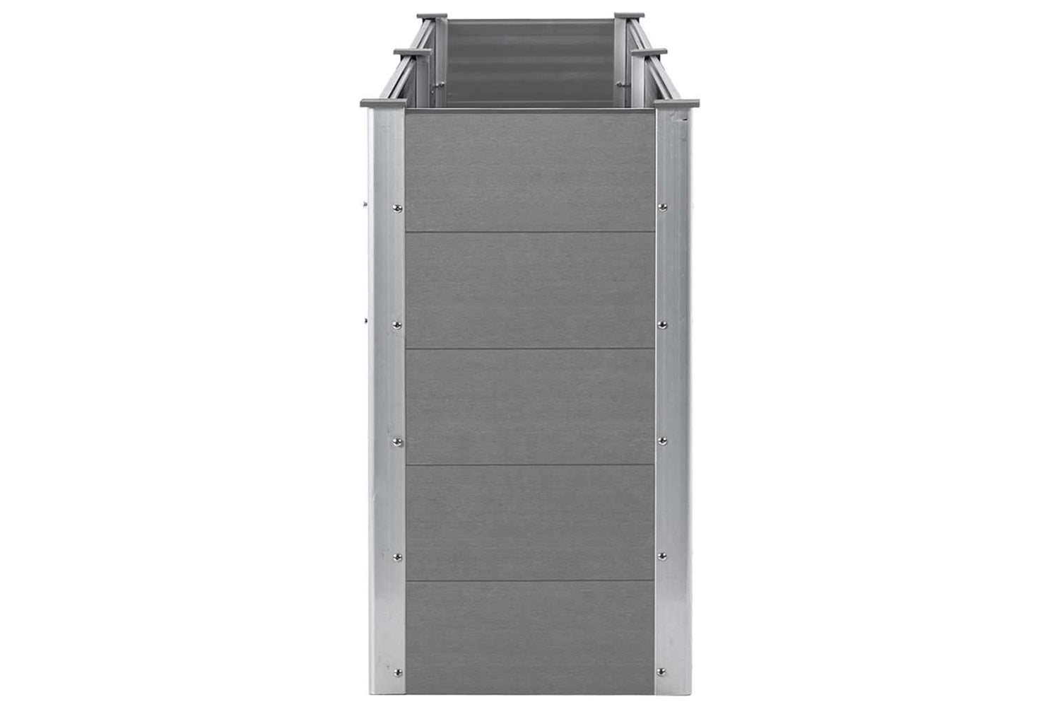 vidaXL 49058 Garden Raised Bed 250x50x91cm Wpc Grey-4