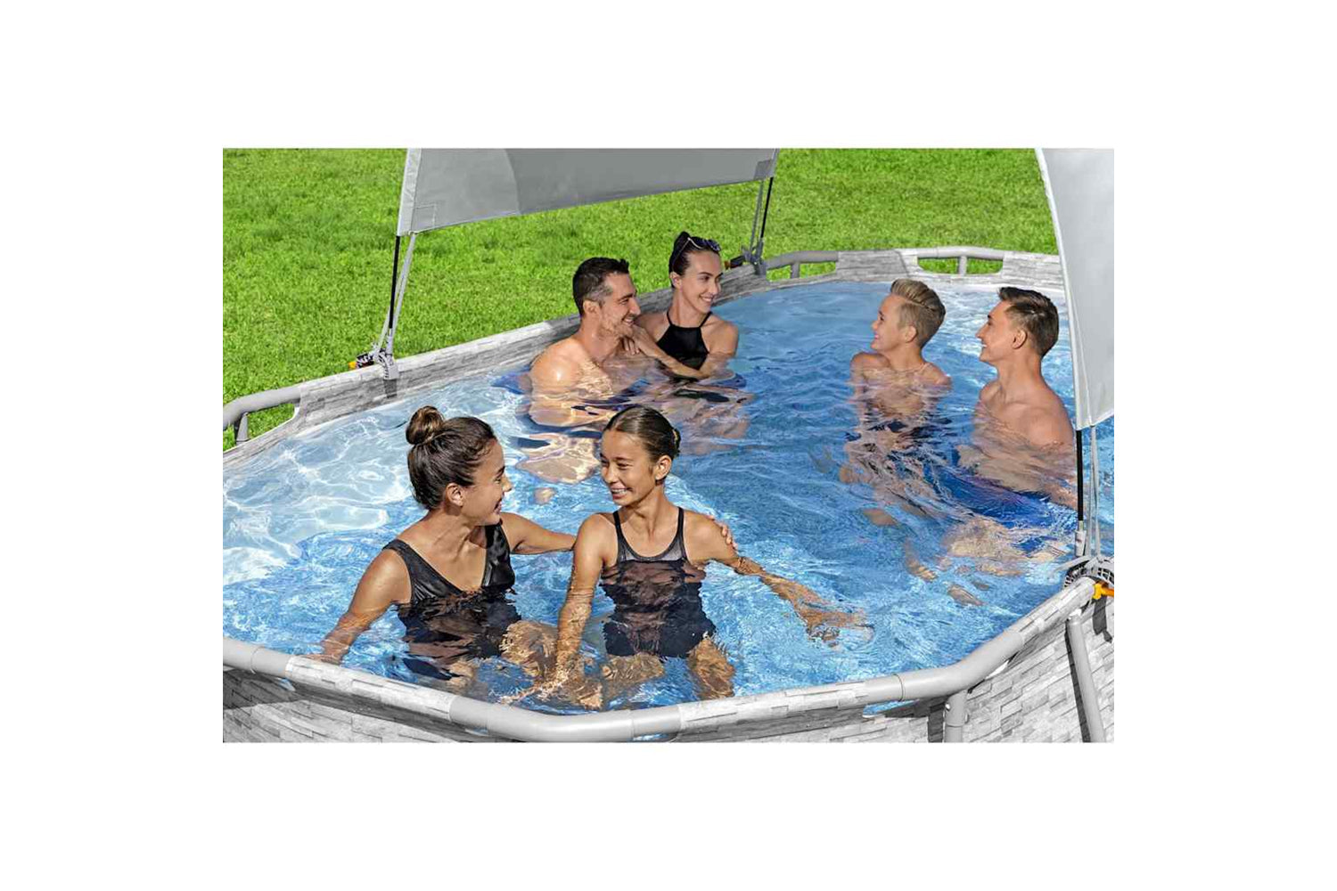 Bestway 93801 Above Ground Pool Canopy White-2