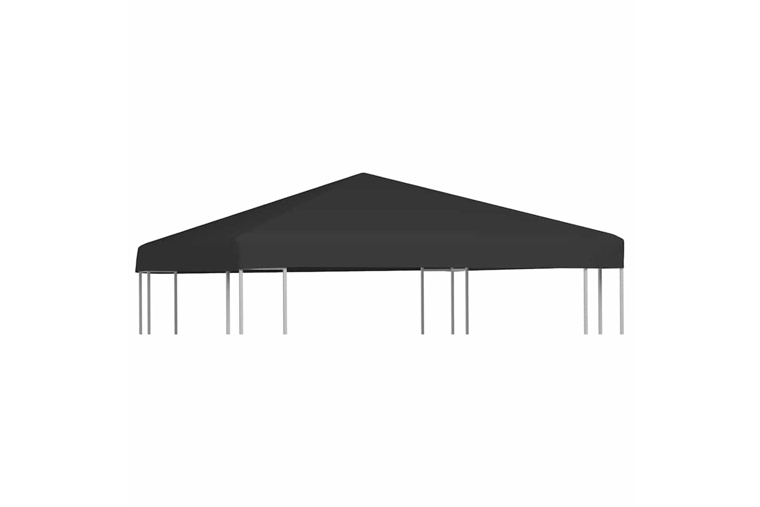Vidaxl Gazebo Top Cover 270 G/m2 3x3 M Black-2