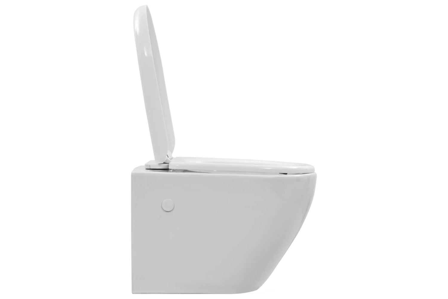 Vidaxl 145237 Wall Hung Rimless Toilet Ceramic White-3