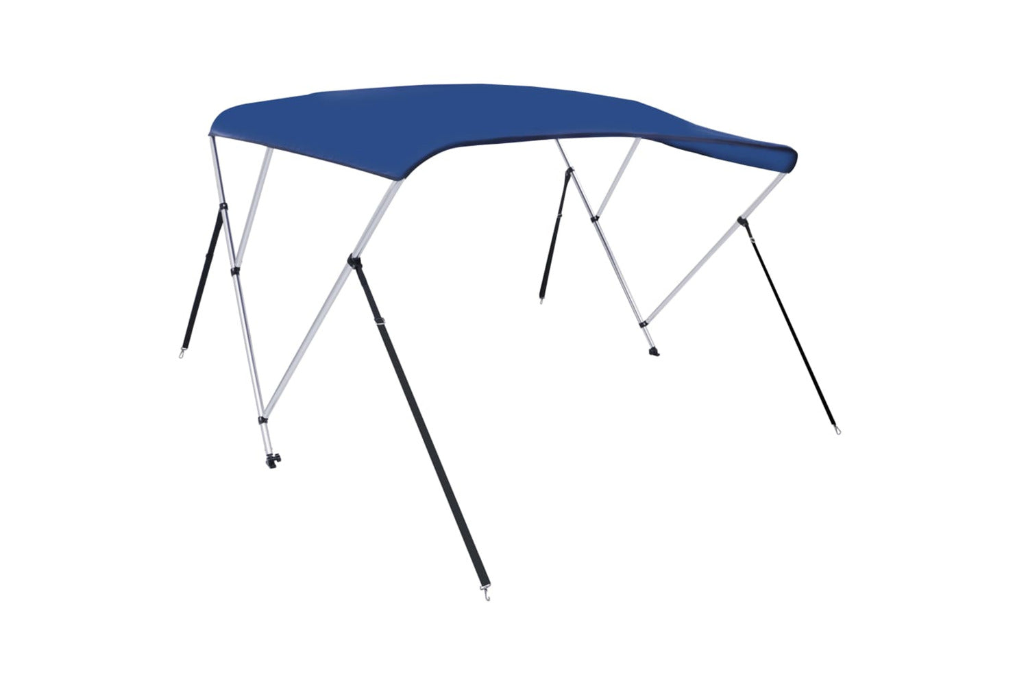 vidaXL 92363 3 Bow Bimini Top Blue 183x140x137cm-3