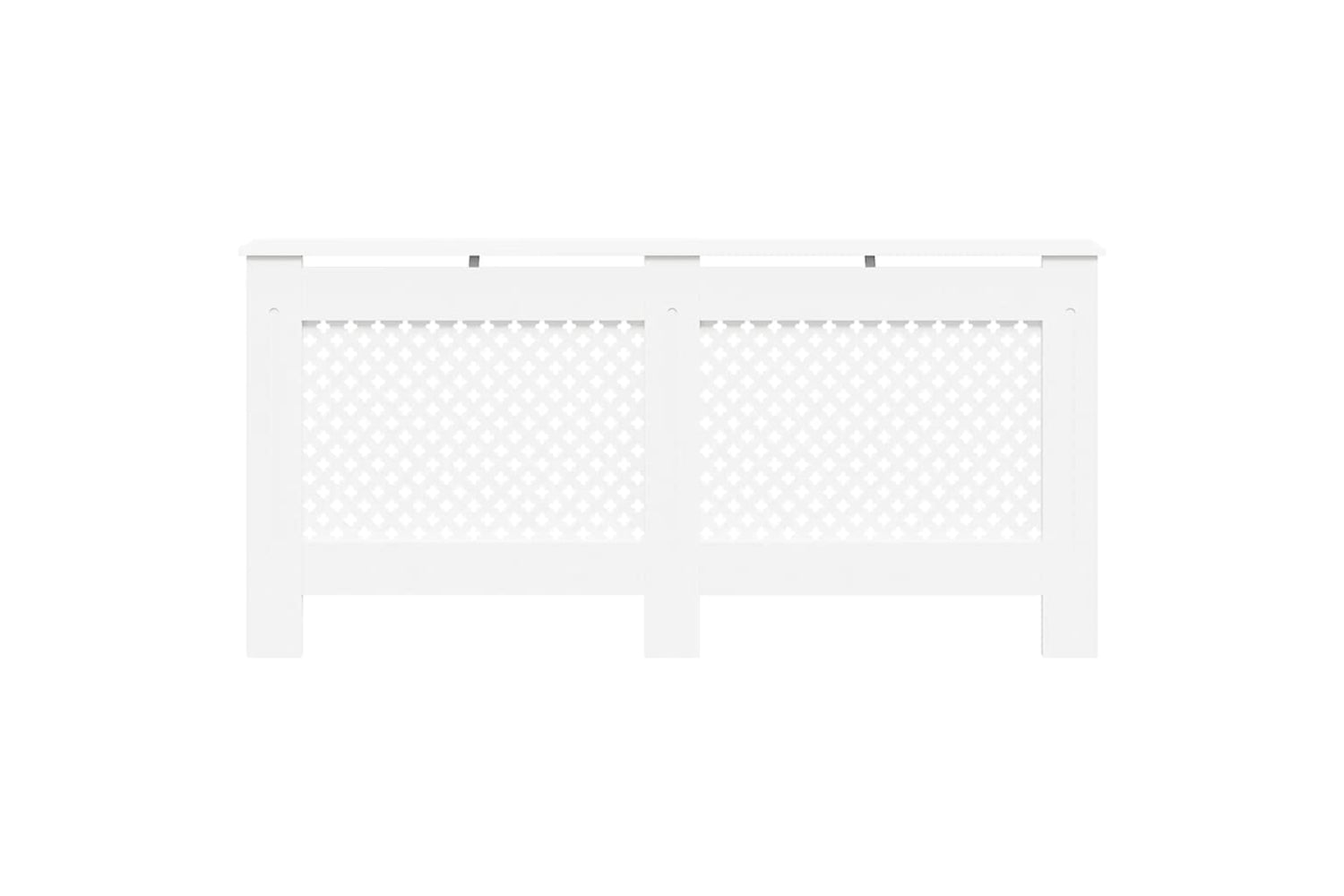 vidaXL Radiator Cover White 172x19x81.5cm Mdf-3