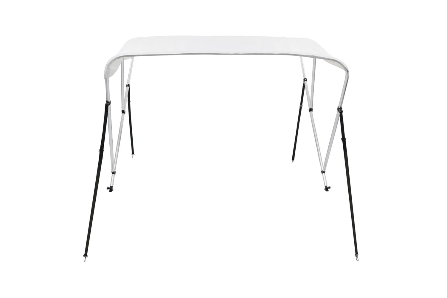 vidaXL 92359 3 Bow Bimini Top White 183x140x137cm-3