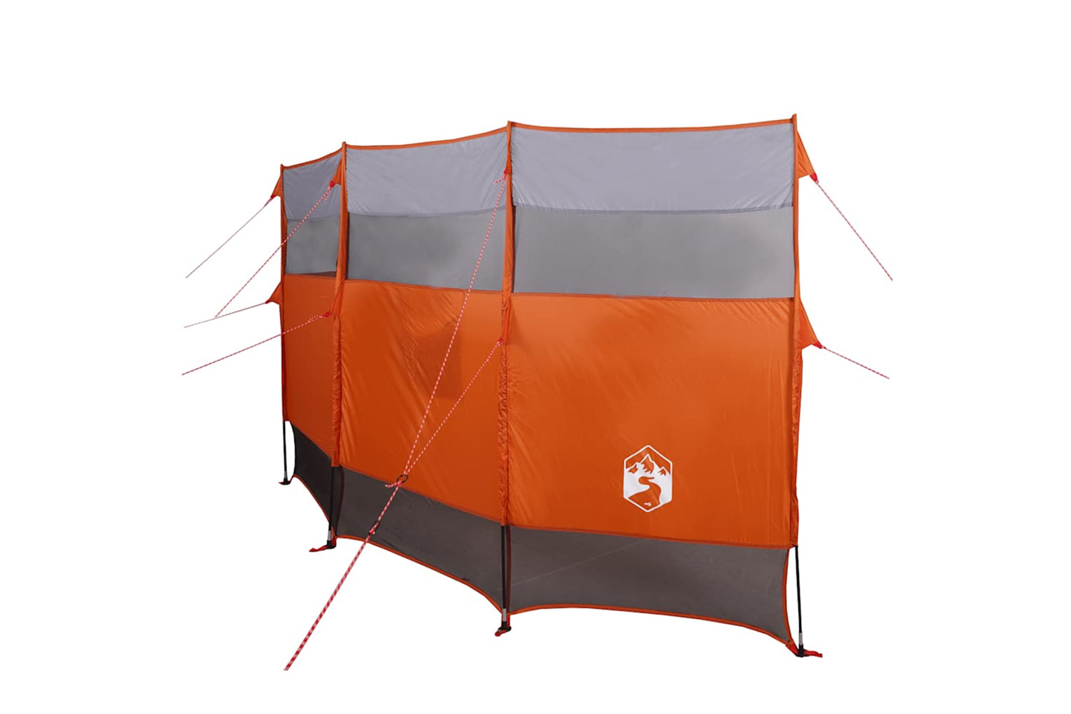 Vidaxl Camping Windbreak Orange 366x152x152 Cm Waterproof-4