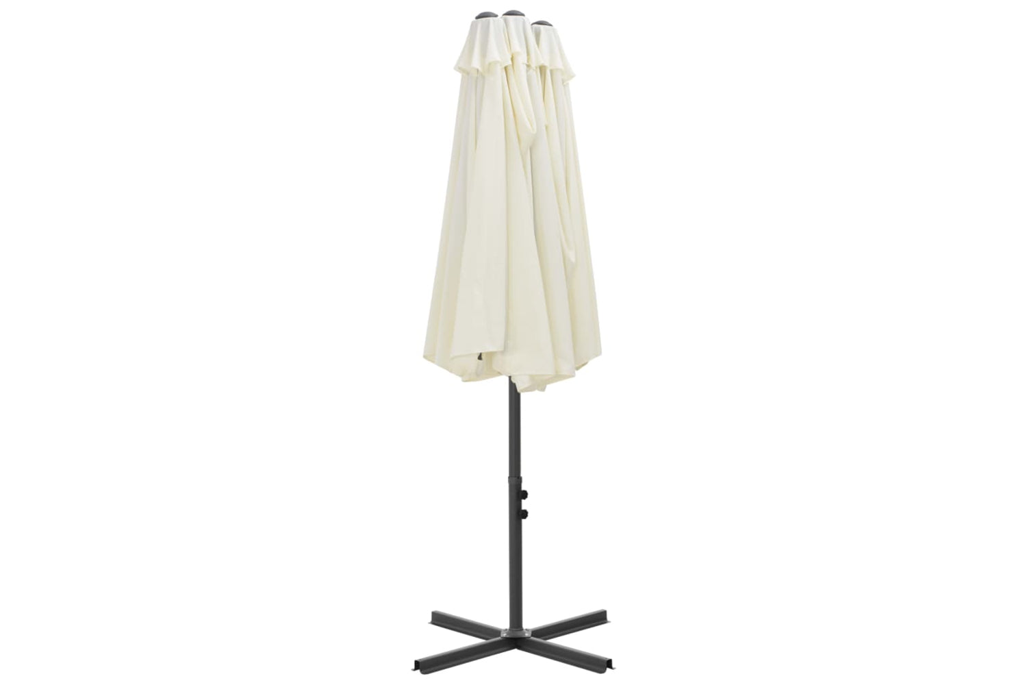 vidaXL 44868 Outdoor Parasol With Aluminium Pole 460x270cm Sand-6