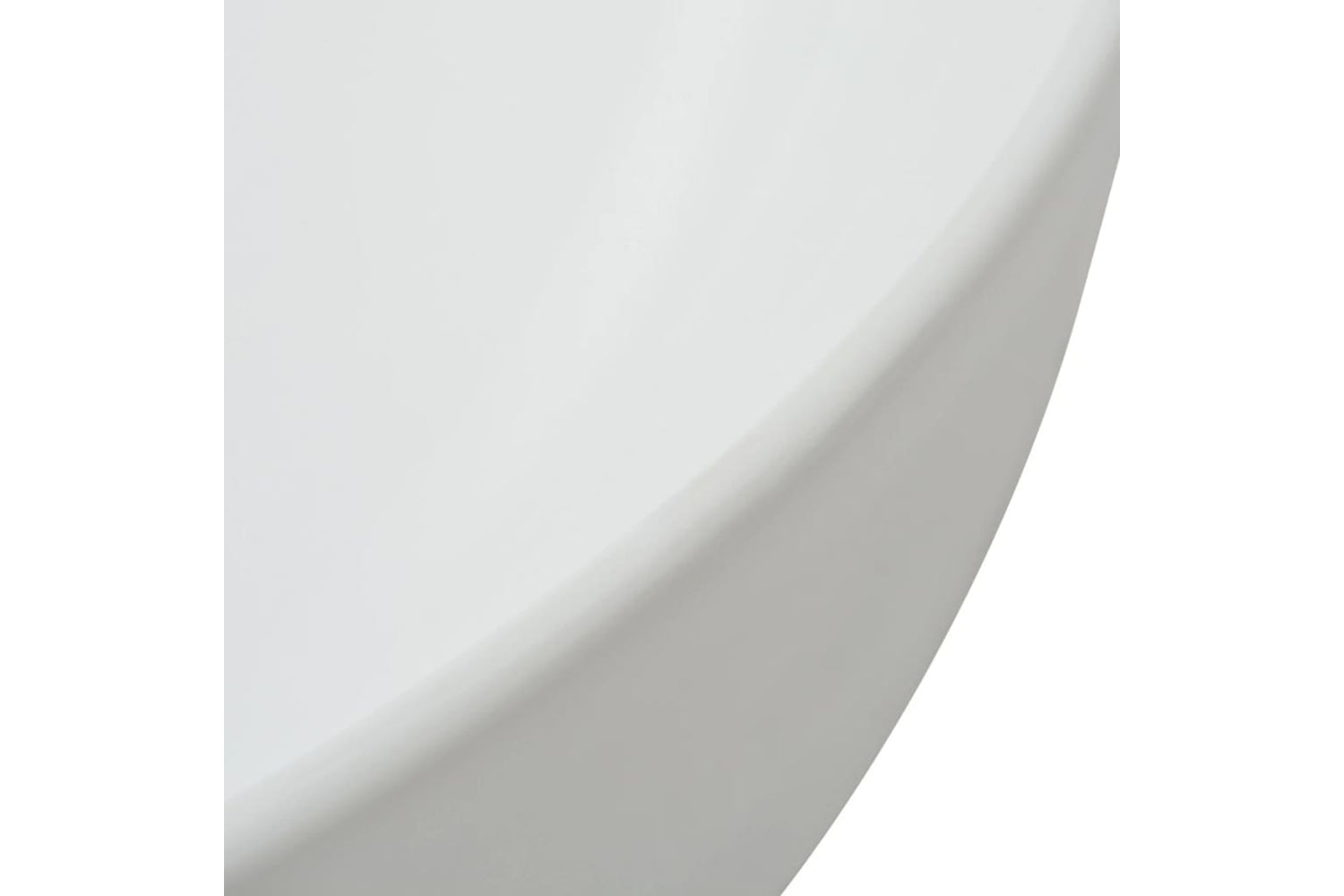 vidaXL 142337 Basin Round Ceramic White 41.5x13.5cm-3