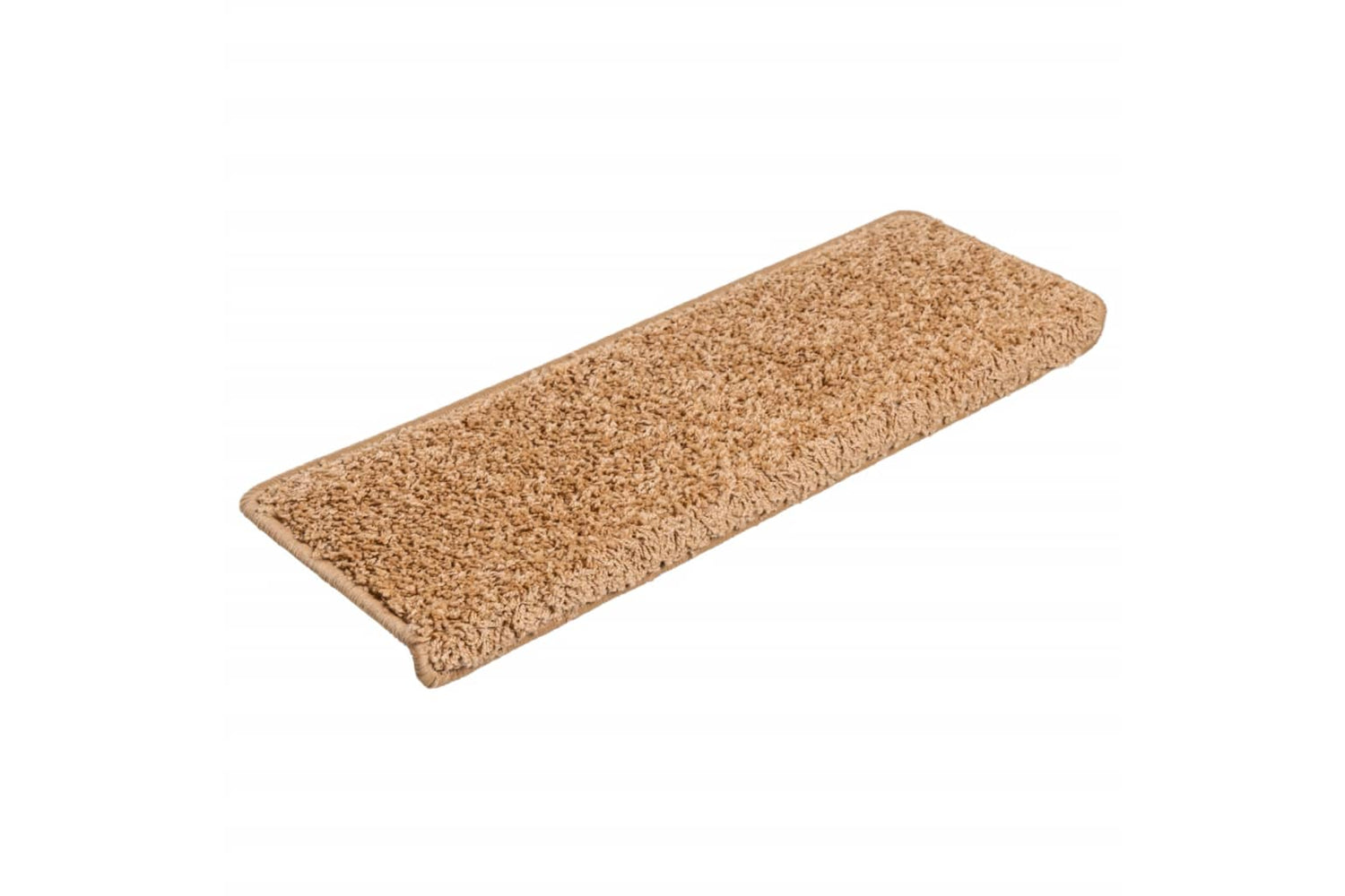 vidaXL Carpet Stair Treads 15 Pcs 65x21x4cm Beige-2