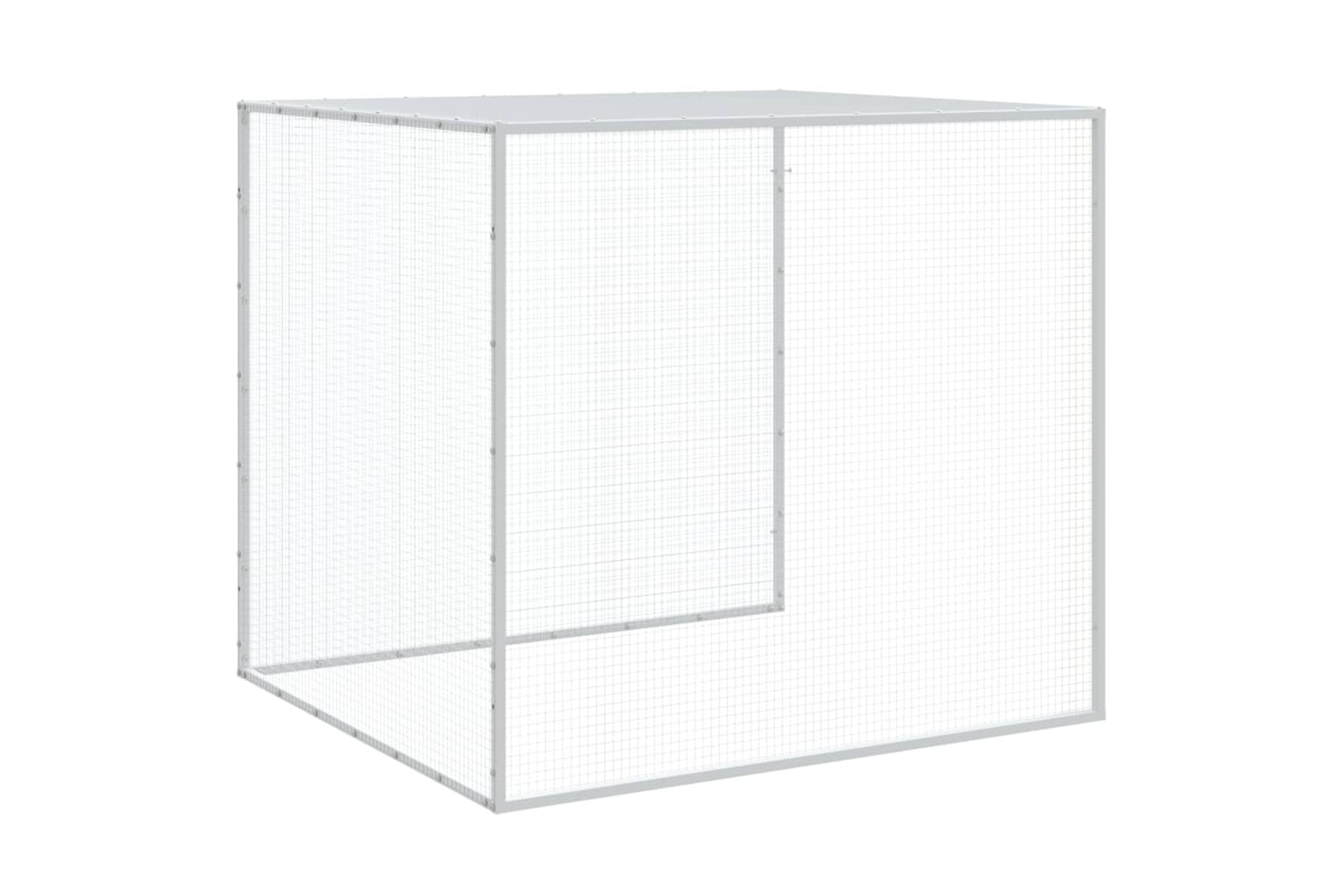 vidaXL 3189043 Chicken Cage With Roof Anthracite 1003x98x90cm Galvanised Steel-7