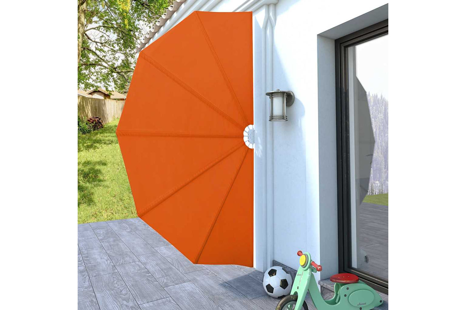 vidaXL 44579 Collapsible Terrace Side Awning Terracotta 160cm-2