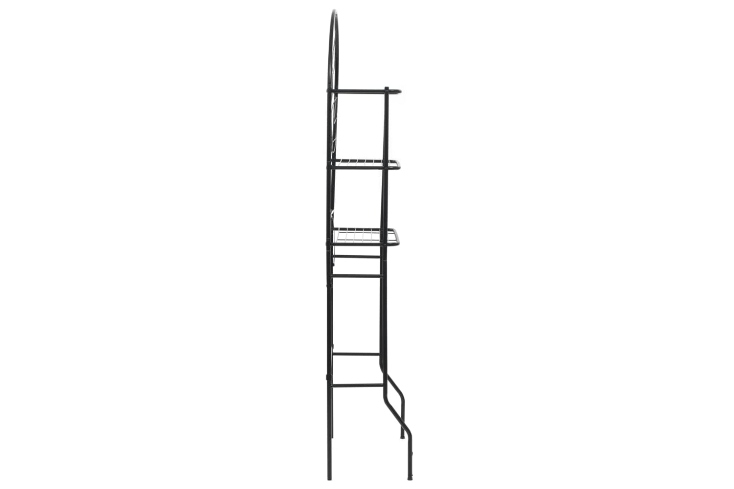 vidaXL 246722 Toilet Rack Black 60x33x174cm-3