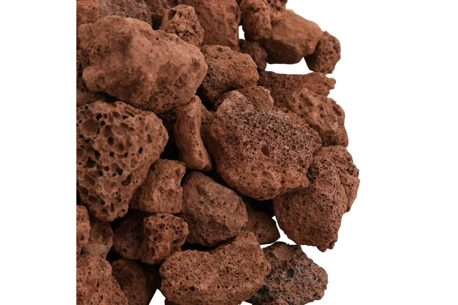vidaXL 3217174 Volcanic Rocks 10 Kg Red 1-2cm-4