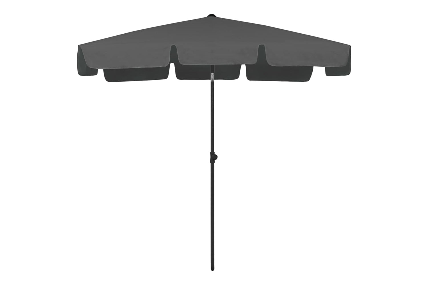 vidaXL 314729 Beach Umbrella Anthracite 200x125cm-2