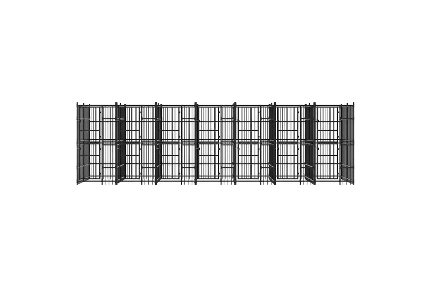 Vidaxl 3097942 Outdoor Dog Kennel Steel 12.9 M2-4