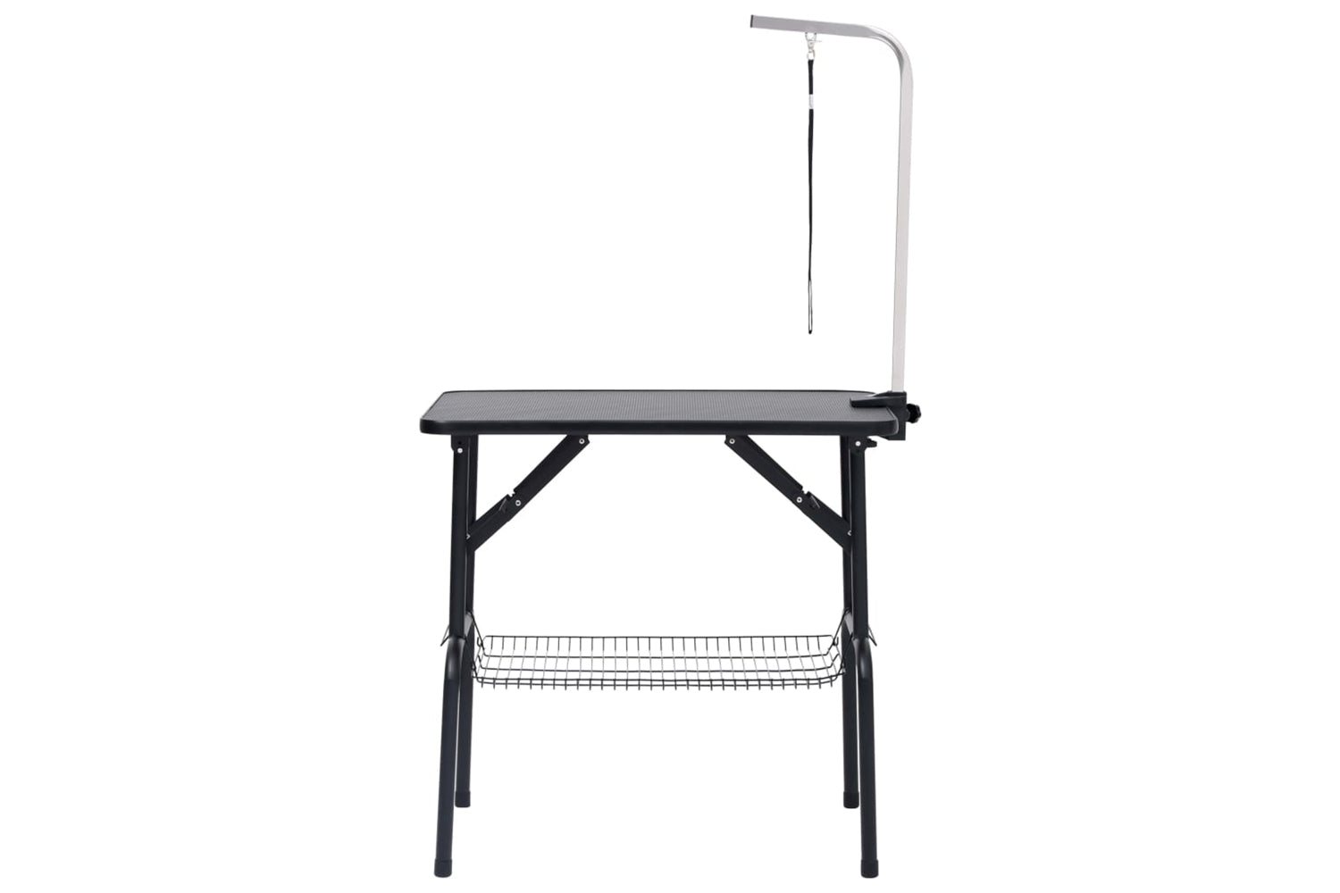 Vidaxl 171067 Adjustable Dog Grooming Table With 1 Loop And Basket-2