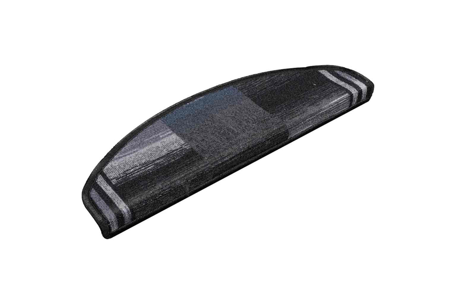vidaXL 149835 Stair Mats Self-adhesive 10 Pcs 65x21x4cm Black And Grey-2