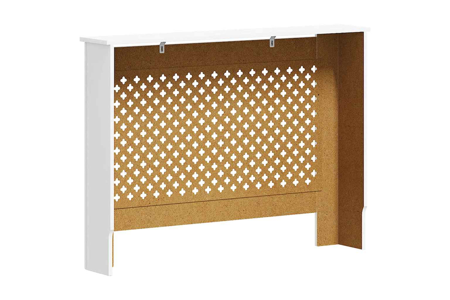 vidaXL Radiator Cover White 112x19x81.5cm Mdf-5
