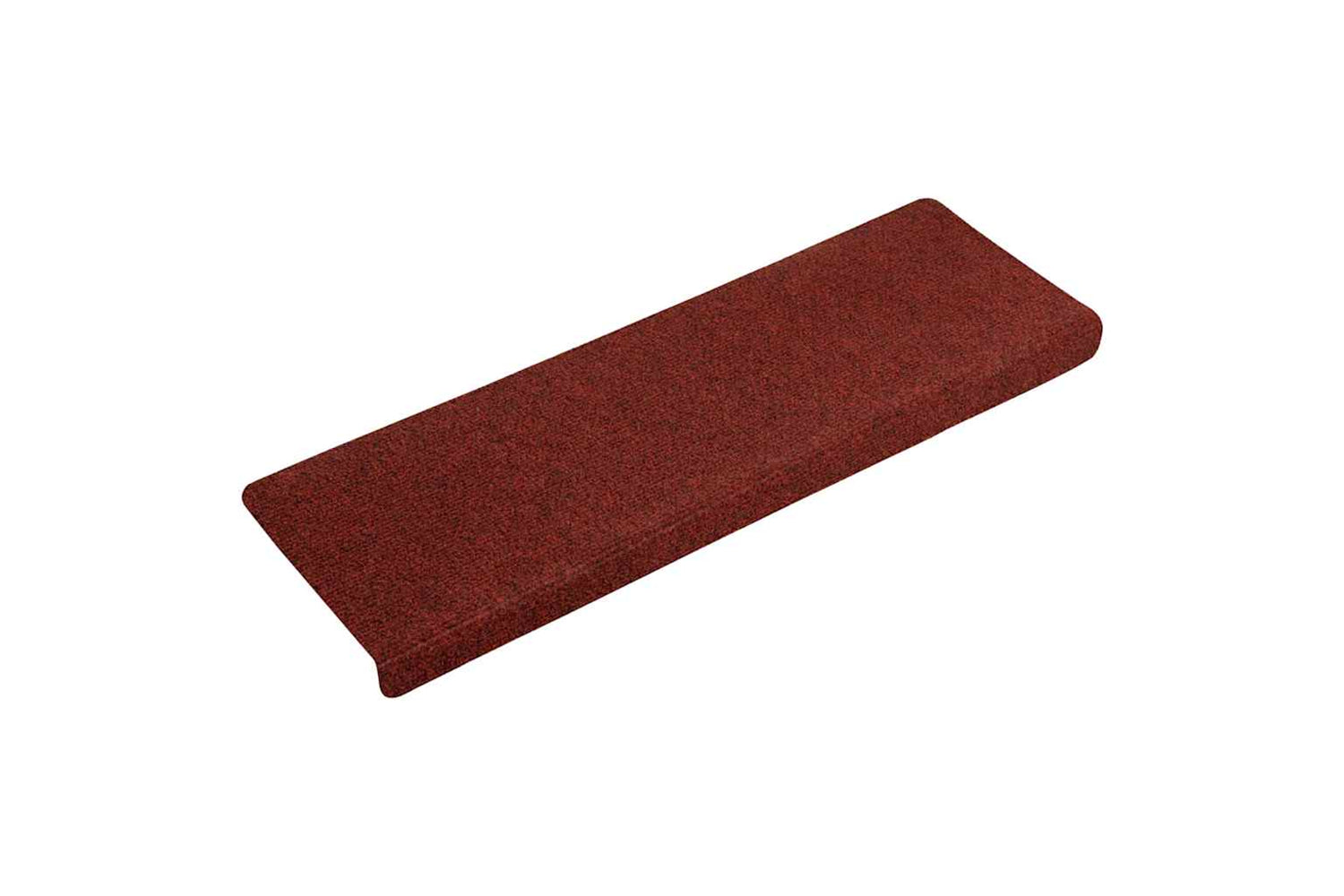 vidaXL Stair Mats 15 Pcs Needle Punch 65x21x4cm Red-2