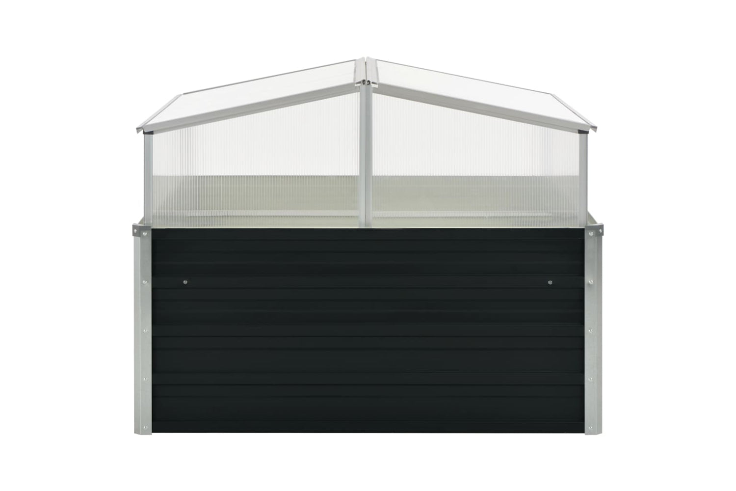 Vidaxl Greenhouse Anthracite 100x100x77 Cm Galvanised Steel-2