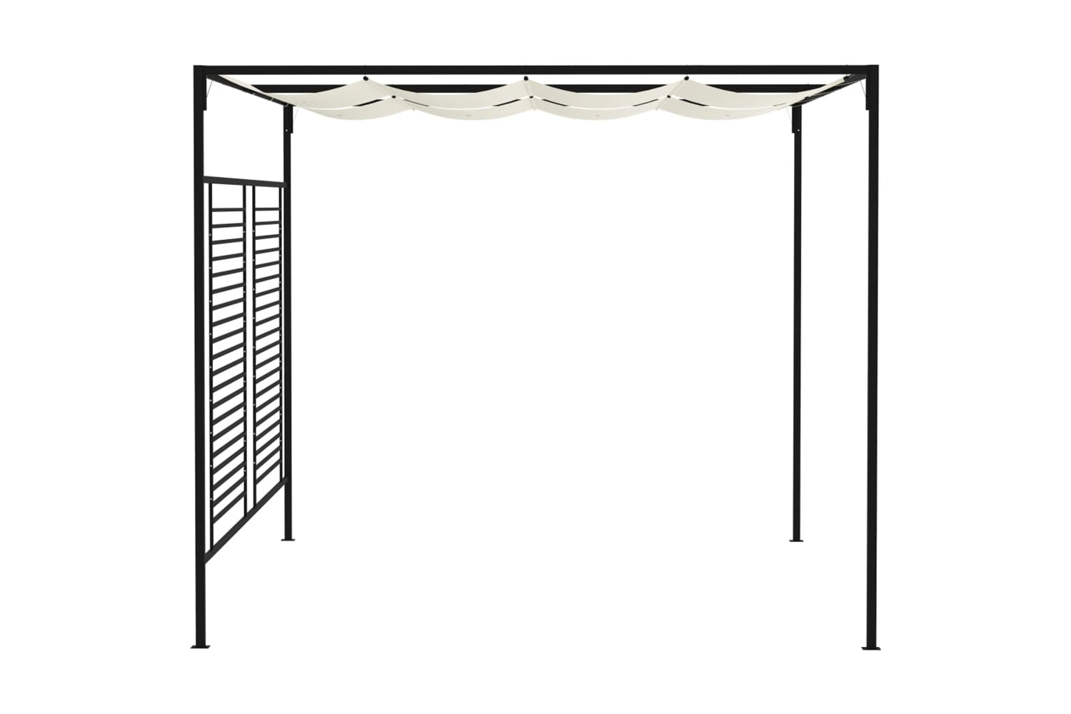 Vidaxl 313623 Gazebo With Retractable Roof 3x4x2.3 M Cream 180 G/mâ²-3