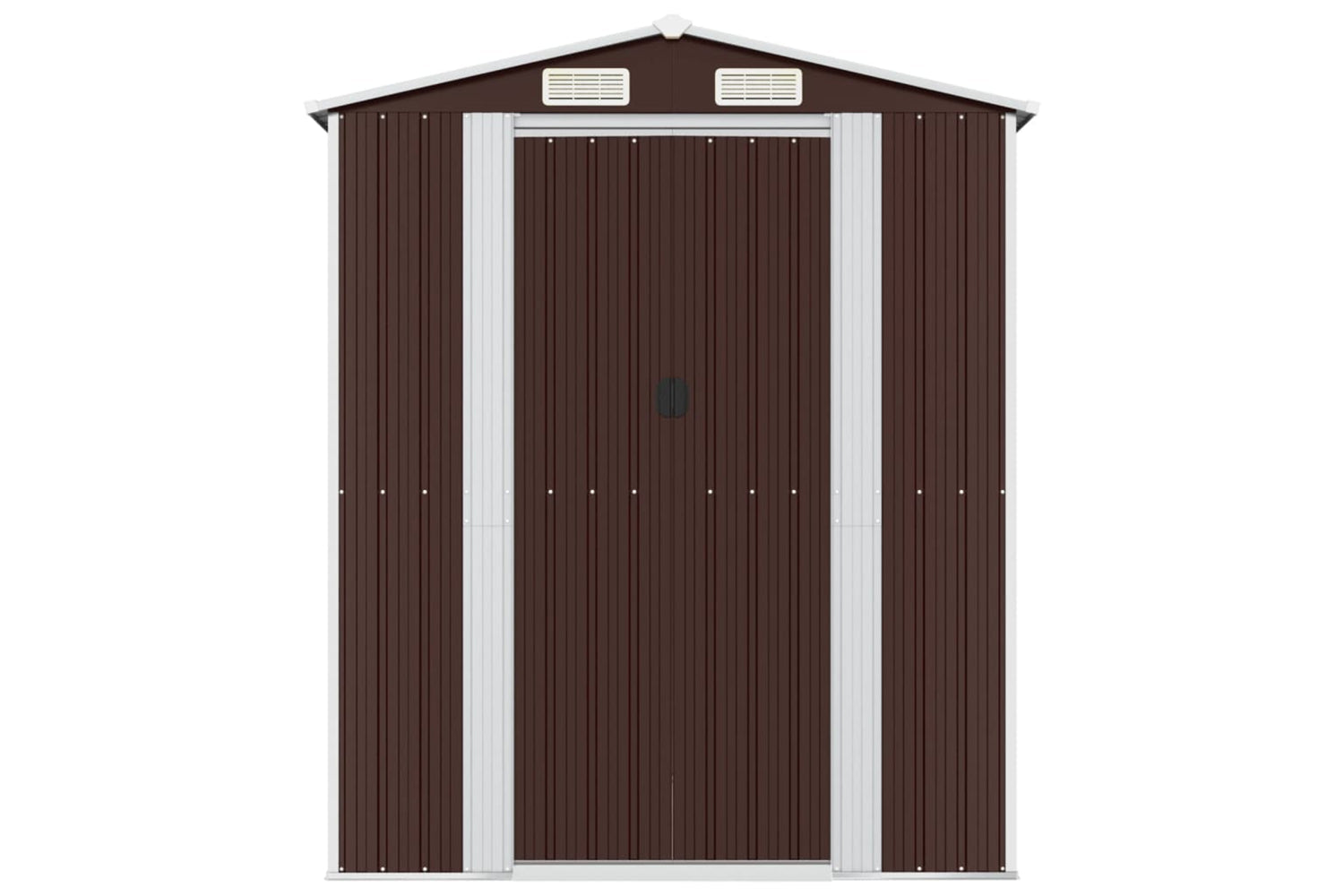 Vidaxl Garden Shed Dark Brown 192x689x223 Cm Galvanised Steel-2