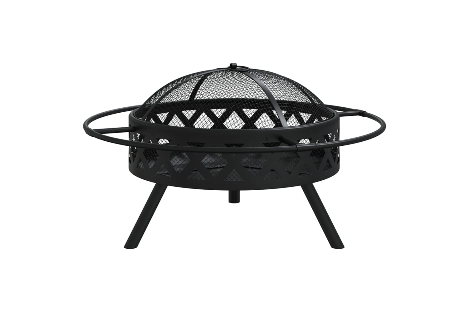 vidaXL 360058 Fire Pit With Poker 70cm Xxl Steel-2