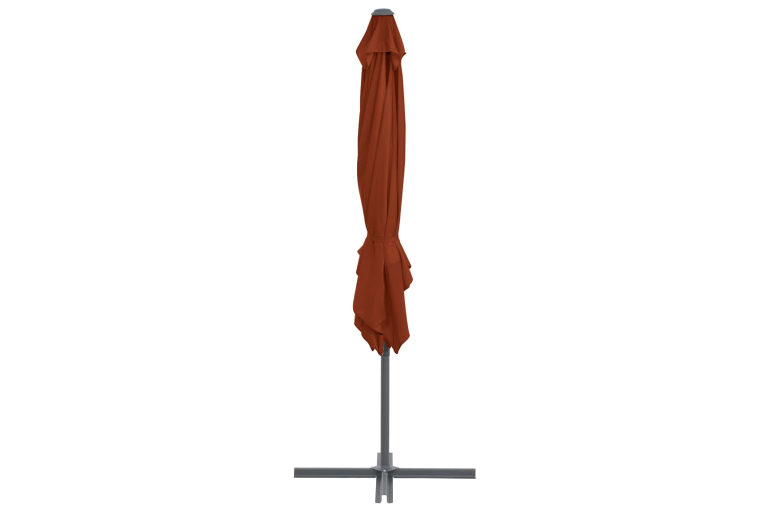 vidaXL 312309 Cantilever Umbrella With Steel Pole Terracotta 250x250cm-4