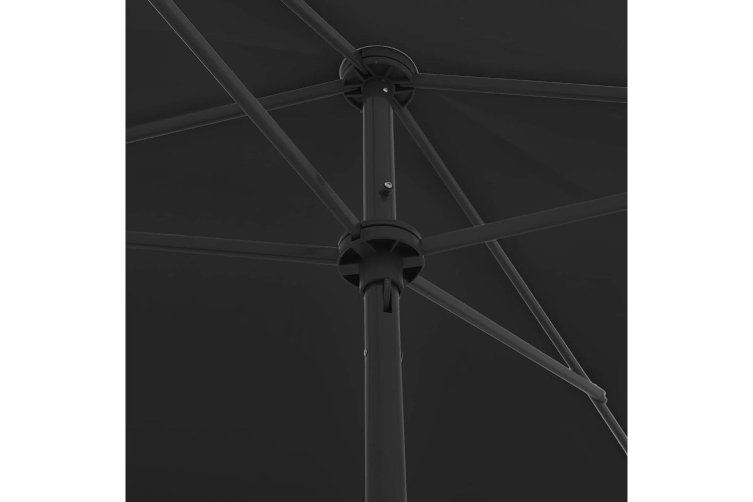 vidaXL 314733 Beach Umbrella Black 200x125cm-6