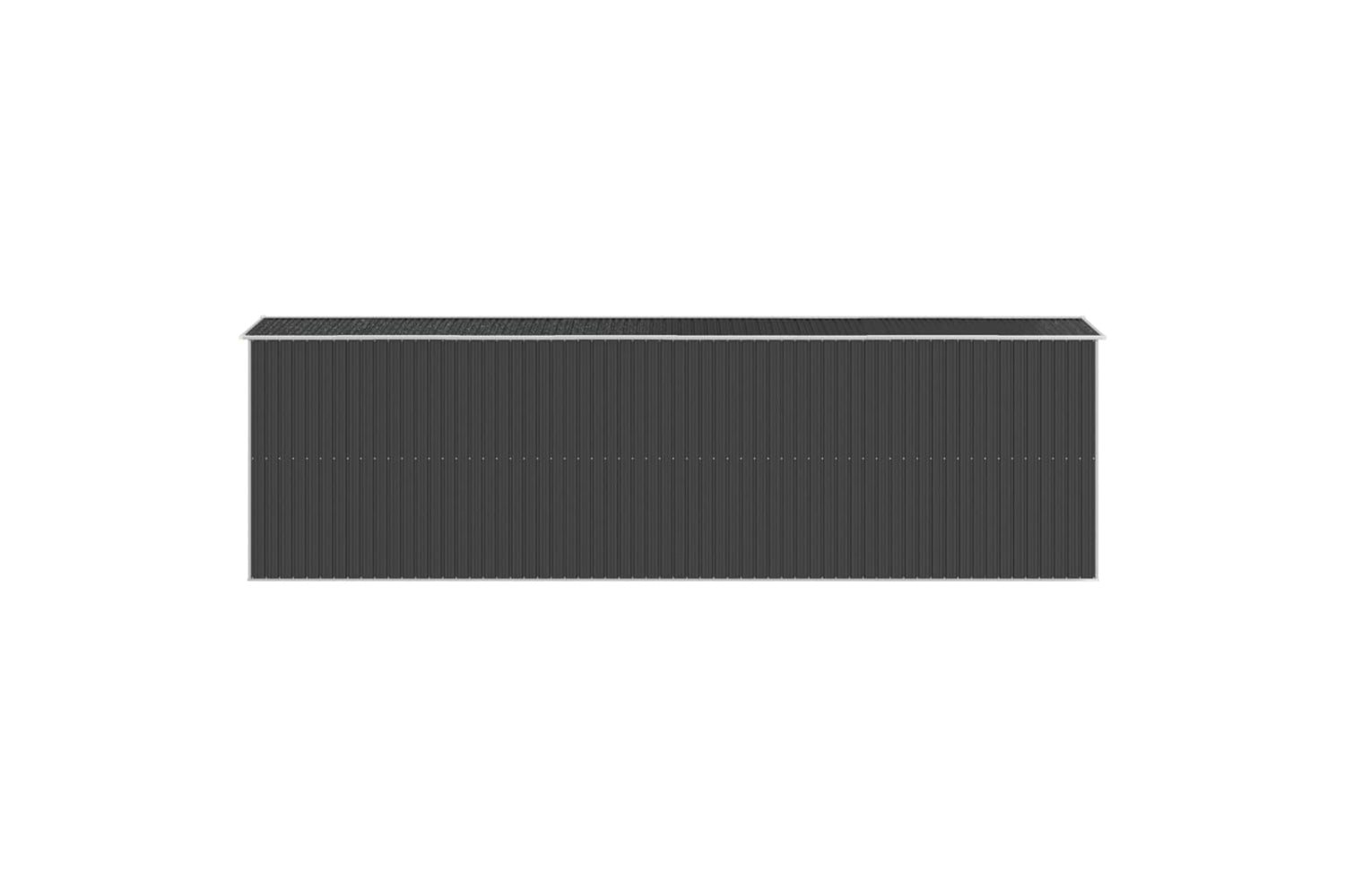 vidaXL 3147455 Garden Shed Anthracite 192x689x223cm Galvanised Steel-4