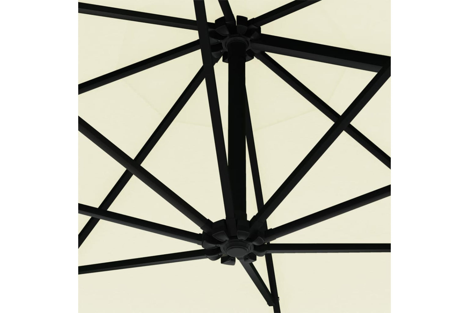 Vidaxl 312522 Wall-mounted Parasol With Leds And Metal Pole 300 Cm Sand-8