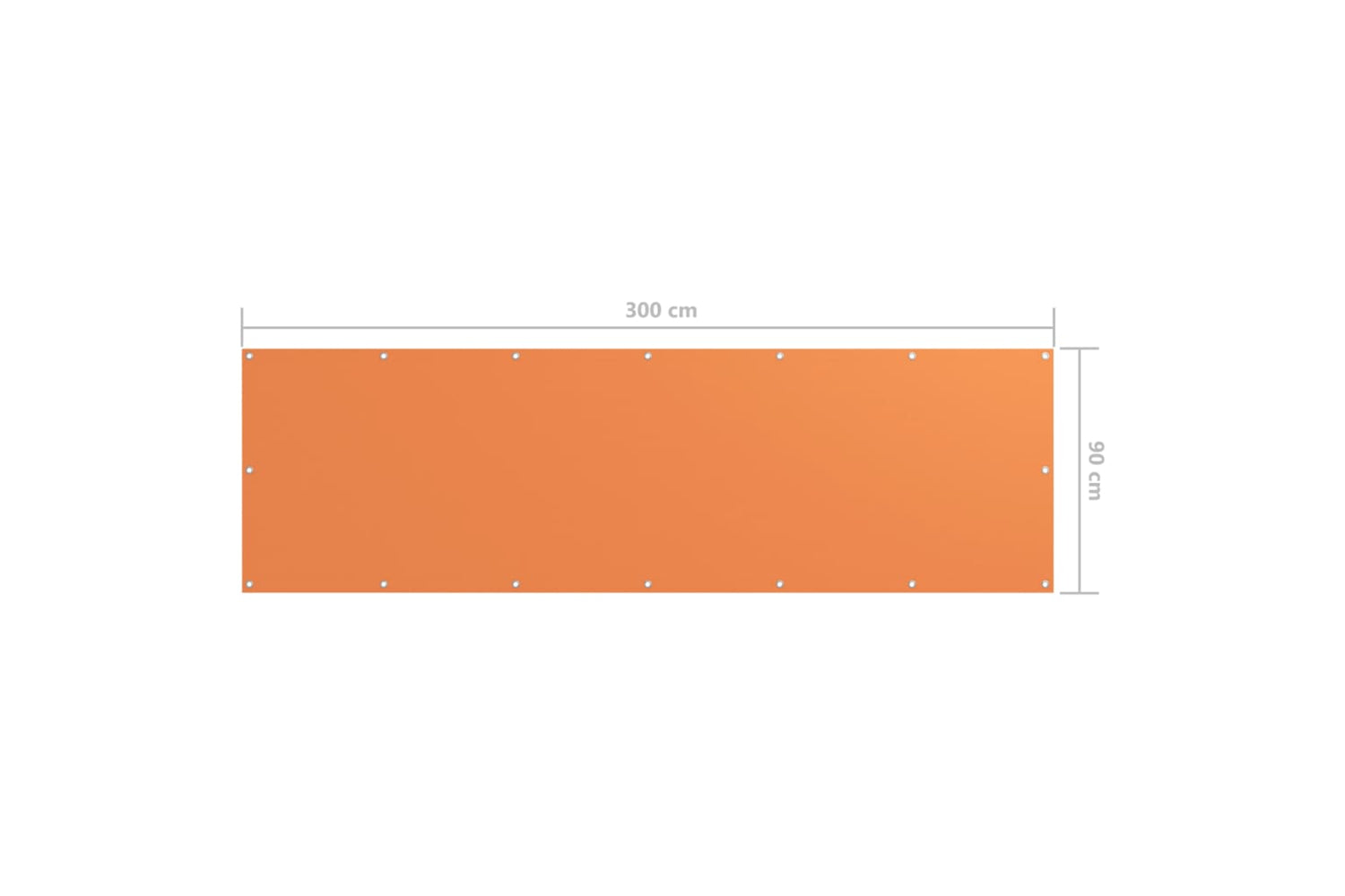 vidaXL 135048 Balcony Screen Orange 90x300cm Oxford Fabric-5
