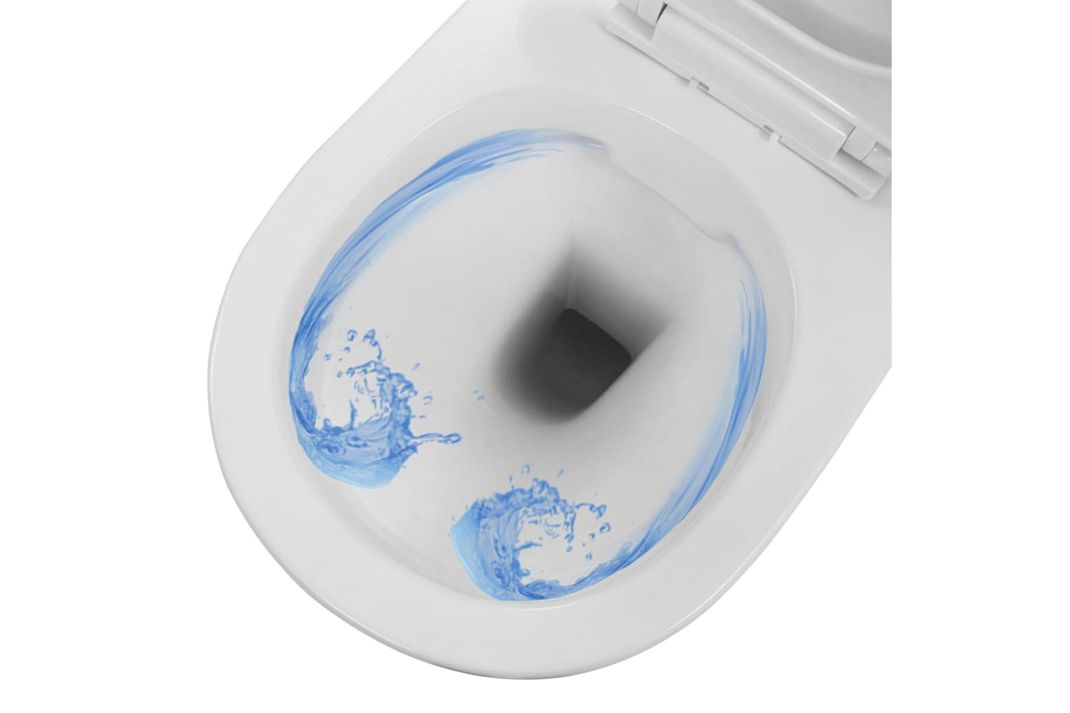 Vidaxl 145237 Wall Hung Rimless Toilet Ceramic White-6