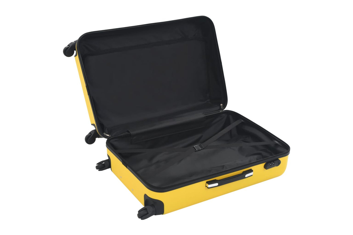 Vidaxl 91890 Hardcase Trolley Set 3 Pcs Yellow Abs-6