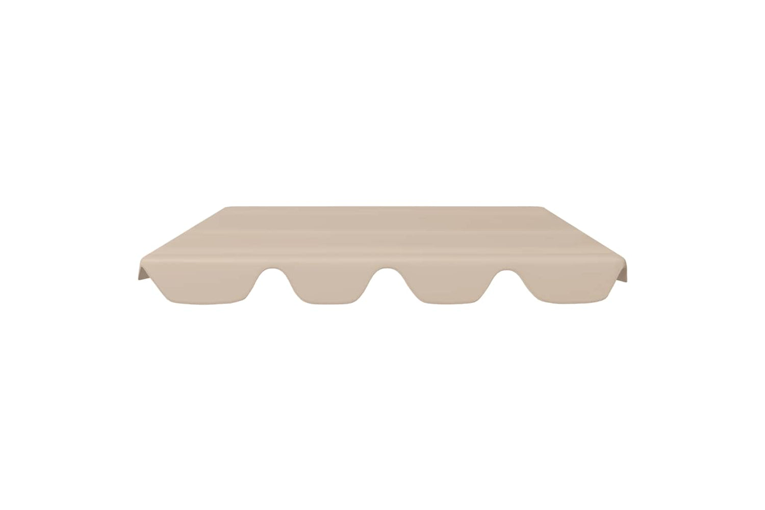 Vidaxl Replacement Canopy For Garden Swing Beige 188/168x145/110 Cm-2
