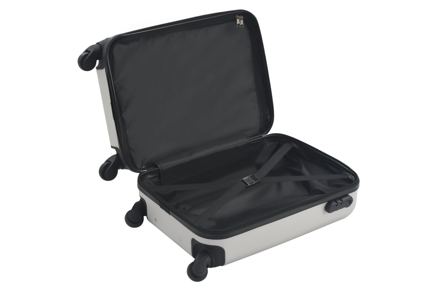 vidaXL 91892 Hardcase Trolley Bright Silver Abs-5