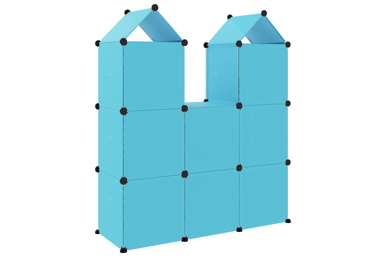 Vidaxl 340583 Cube Storage Cabinet For Kids With 8 Cubes Blue Pp-4