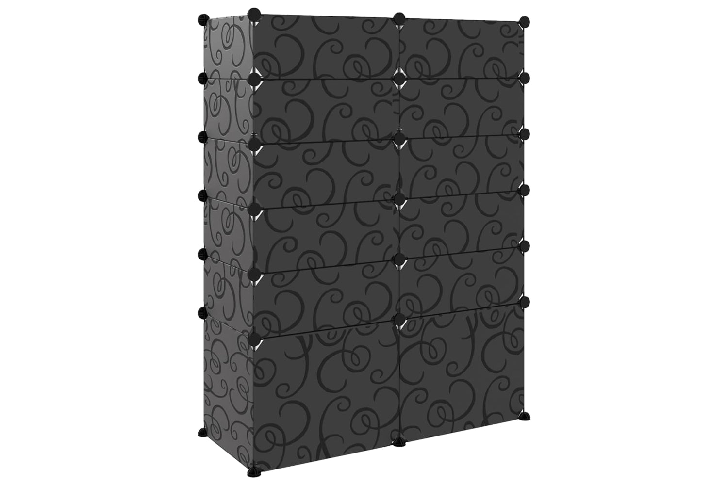 vidaXL 340565 Shoe Rack Black 94x37x125cm Pp-4
