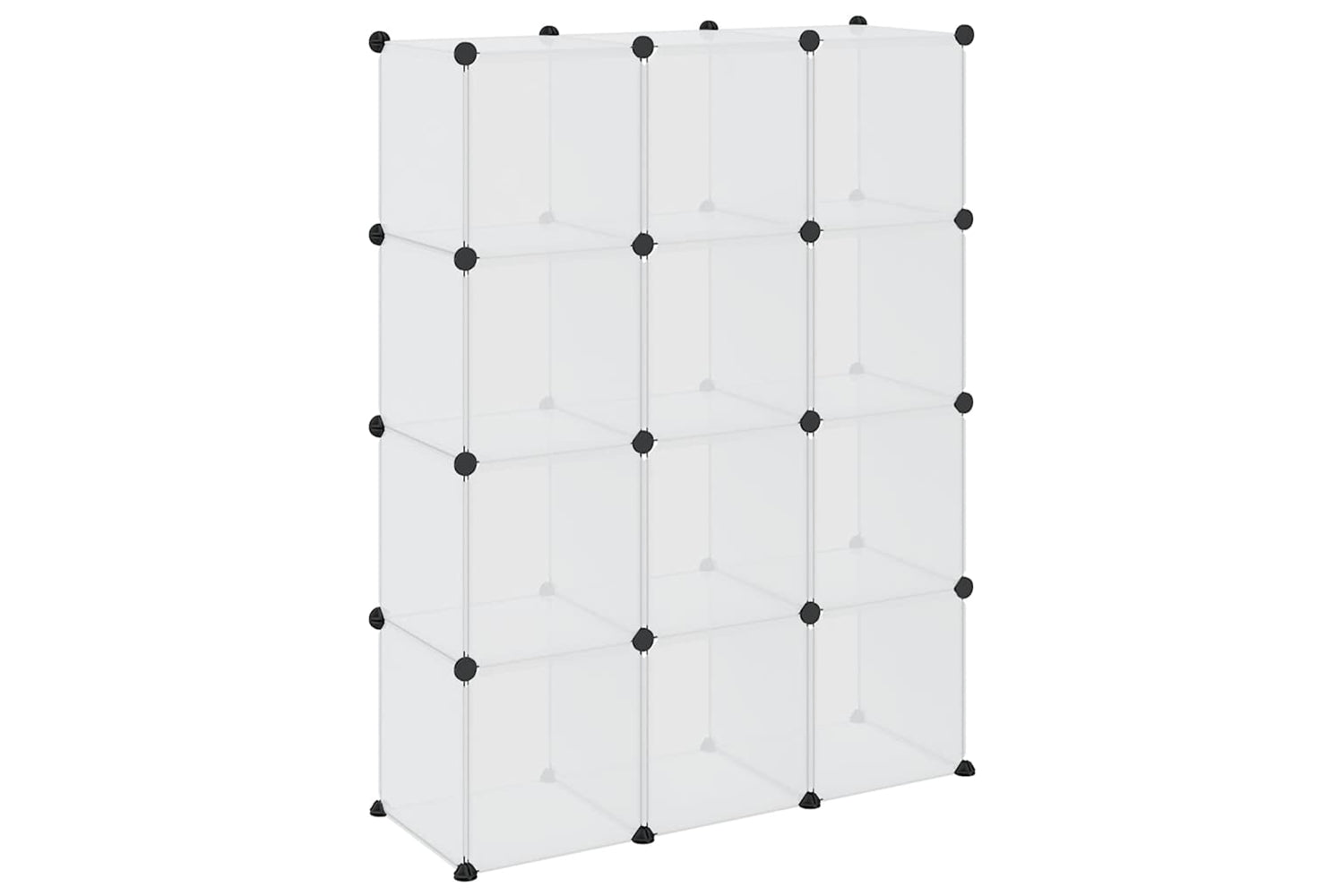 Vidaxl 340550 Storage Cube Organiser With 12 Cubes Transparent Pp-6