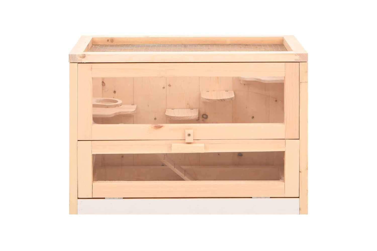 vidaXL 172378 Hamster Cage 60x35.5x42cm Solid Wood Fir-4